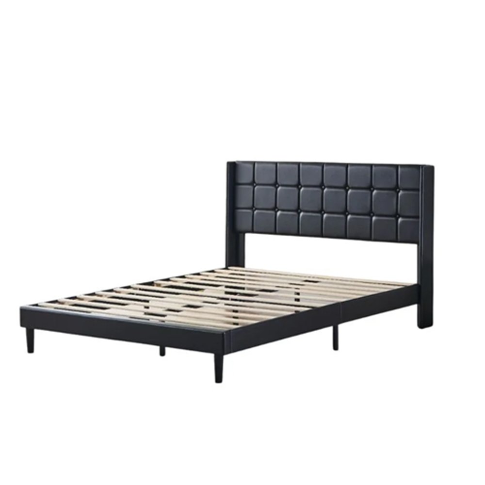Beautiful black leather bed frame calgary